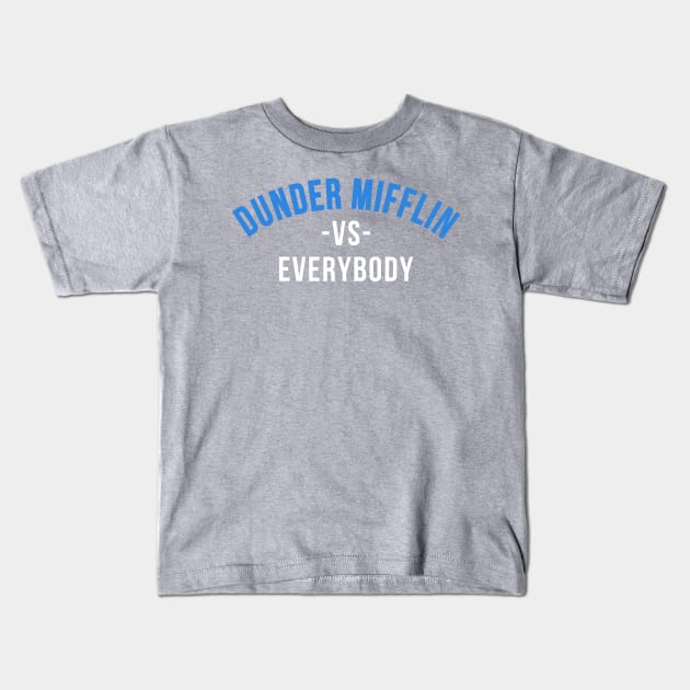 Dunder vs Everybody Kids T-Shirt by zerobriant